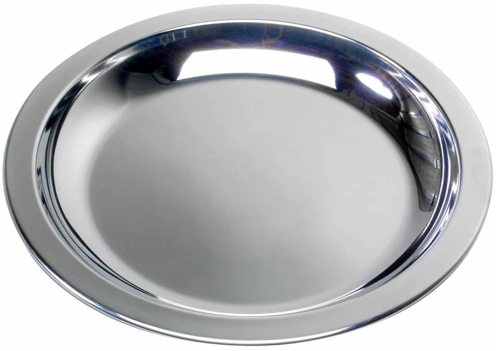 BasicNature Edelstahl Teller Flach